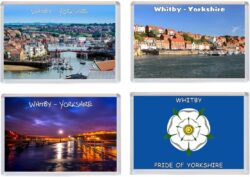 Whitby - Yorkshire - 4 PACK - Jumbo Fridge Magnet Souvenir Gift Present