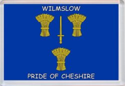 Wilmslow - Pride of Cheshire County Flag - Jumbo Fridge Magnet Souvenir Gift Present