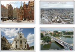 Wroclaw - Poland - 4 PACK - Jumbo Fridge Magnet Souvenir Gift Present