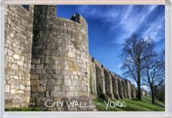 City Walls - York - Yorkshire - Jumbo Fridge Magnet Souvenir Gift Present