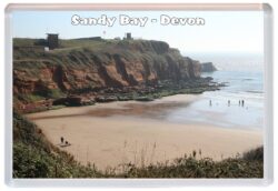 Sandy Bay - Devon - Jumbo Fridge Magnet Souvenir Gift Present JC2