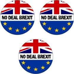 No Deal Brexit Badge - 3 PACK