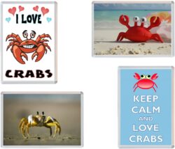 Crabs / Crab Fridge Magnets Gift Present