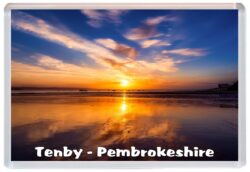 Tenby - Pembrokeshire - Wales - Jumbo Fridge Magnet Souvenir Gift Present C3