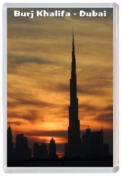 Burj Khalifa - Dubai - Fridge Magnet Souvenir Gift Present