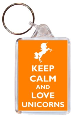 Keep Calm Unicorns Keyring