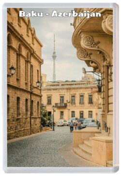 Baku - Azerbaijan - Jumbo Fridge Magnet Souvenir Gift Present A1
