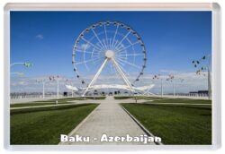 Baku - Azerbaijan - Jumbo Fridge Magnet Souvenir Gift Present A2