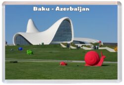 Baku - Azerbaijan - Jumbo Fridge Magnet Souvenir Gift Present A3