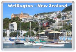 Wellington - New Zealand - Jumbo Fridge Magnet Souvenir Gift Present O3