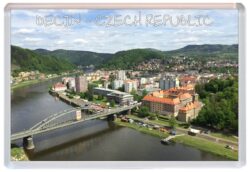 Decin - Czech Republic - Jumbo Fridge Magnet Souvenir Gift Present K1