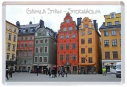 Gamla Stam - Stockholm - Sweden - Jumbo Fridge Magnet Souvenir Gift M2