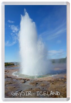 Geysir - Iceland - Jumbo Fridge Magnet Souvenir Gift Present