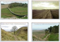 Hadrian's Wall - Northumberland - 4 PACK - Jumbo Fridge Magnet Souvenir Gift Present