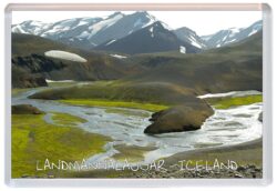 Landmannalaugar - Iceland - Jumbo Fridge Magnet Souvenir Gift Present K1