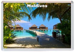 Maldives - Jumbo Fridge Magnet Souvenir Gift Present Beach C5