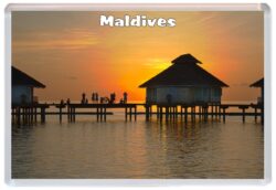 Maldives - Jumbo Fridge Magnet Souvenir Gift Present Beach C6