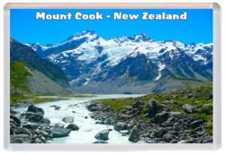 Mount Cook - New Zealand - Jumbo Fridge Magnet Souvenir Gift Present A1