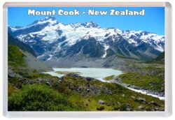 Mount Cook - New Zealand - Jumbo Fridge Magnet Souvenir Gift Present A2