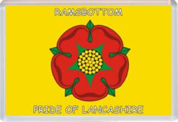Ramsbottom - Pride of Lancashire County Flag - Jumbo Fridge Magnet Souvenir Gift Present
