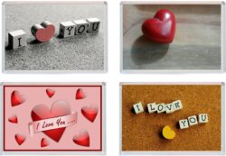 I Love You - 4 PACK - Jumbo Fridge Magnet Cute Gift Valentine's Day Present
