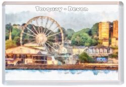 Torquay - Devon - Jumbo Fridge Magnet Souvenir Gift Present E3