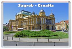 Zagreb - Croatia - Jumbo Fridge Magnet Souvenir Gift Present E3