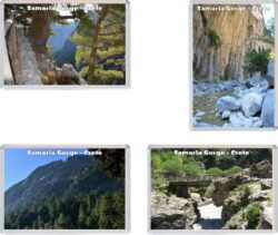 Samaria Gorge - Crete - Greece - 4 PACK - Jumbo Fridge Magnet Souvenir Gift Present
