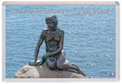 The Little Mermaid - Copenhagen - Denmark - Jumbo Fridge Magnet Souvenir Gift Present Q1