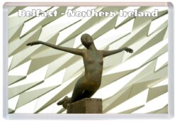 Belfast - Northern Ireland - Jumbo Fridge Magnet Souvenir Gift Present C2
