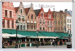 Bruges - Belgium - Jumbo Fridge Magnet Souvenir Gift Present J3