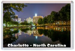 Charlotte - North Carolina - USA - Jumbo Fridge Magnet Souvenir Gift Present C1