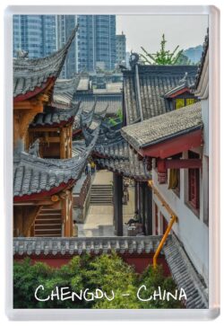 Chengdu - China - Jumbo Fridge Magnet Souvenir Gift Present J1