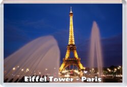 Eiffel Tower - Paris - France - Jumbo Fridge Magnet Souvenir Gift Present C5