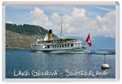 Lake Geneva - Switzerland - Jumbo Fridge Magnet Souvenir Gift Q3