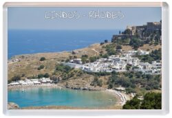 Lindos - Rhodes - Greece - Jumbo Fridge Magnet Souvenir Gift Present K2
