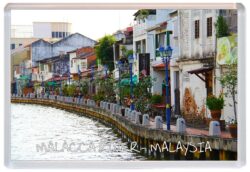 Malacca River - Malaysia - Jumbo Fridge Magnet Souvenir Gift Present J1