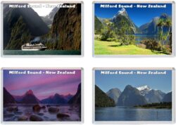 Milford Sound - New Zealand - 4 PACK - Jumbo Fridge Magnet Souvenir Gift Present