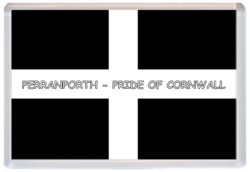 Perranporth - Pride of Cornwall County Flag - Jumbo Fridge Magnet Souvenir Gift Present