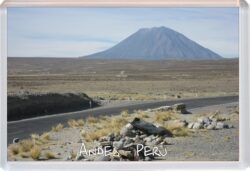 Andes - Peru - Jumbo Fridge Magnet Souvenir Gift Present L1