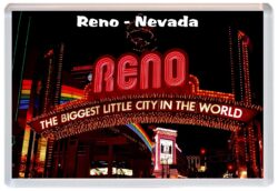 Reno - Nevada - USA - Jumbo Fridge Magnet Souvenir Gift Present G1