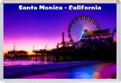 Santa Monica - California - USA - Jumbo Fridge Magnet Souvenir Gift Present C2