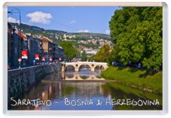 Sarajevo - Bosnia & Herzegovina - Jumbo Fridge Magnet Souvenir Gift Present Q1