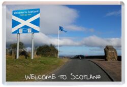 Welcome to Scotland - Jumbo Fridge Magnet Souvenir Gift Present H1