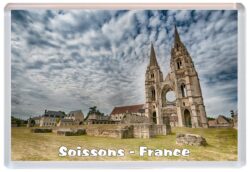 Soissons - France - Jumbo Fridge Magnet Souvenir Gift Present C1