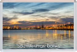 Southampton Docks - Hampshire - Jumbo Fridge Magnet Souvenir Gift Present L1