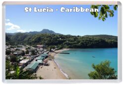 St Lucia - Caribbean - Jumbo Fridge Magnet Souvenir Gift Present C2