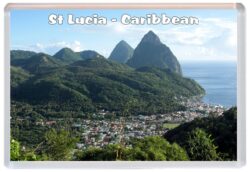 St Lucia - Caribbean - Jumbo Fridge Magnet Souvenir Gift Present C4