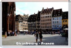 Strasbourg - France - Jumbo Fridge Magnet Souvenir Gift Present C4