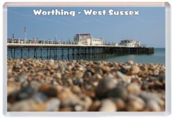 Worthing - West Sussex - Jumbo Fridge Magnet Souvenir Gift Present A2